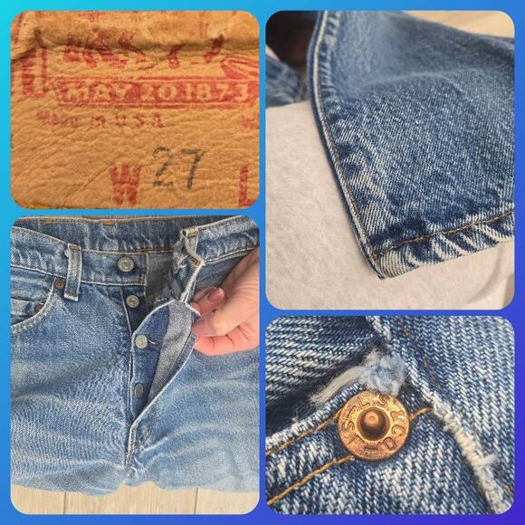 Vintage Levi's jeans 501's '74-85 date range Made in USA women's size 27 - Picture 2 of 16